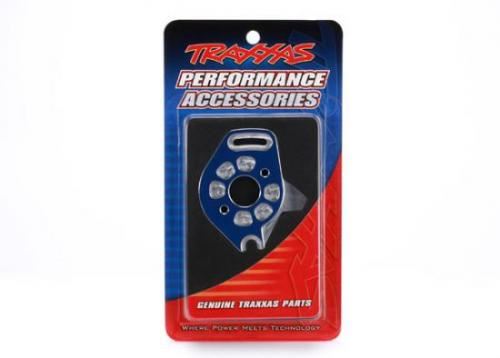 TRAXXAS Plate, motor, 6061-T6 aluminium (blue-anodised)