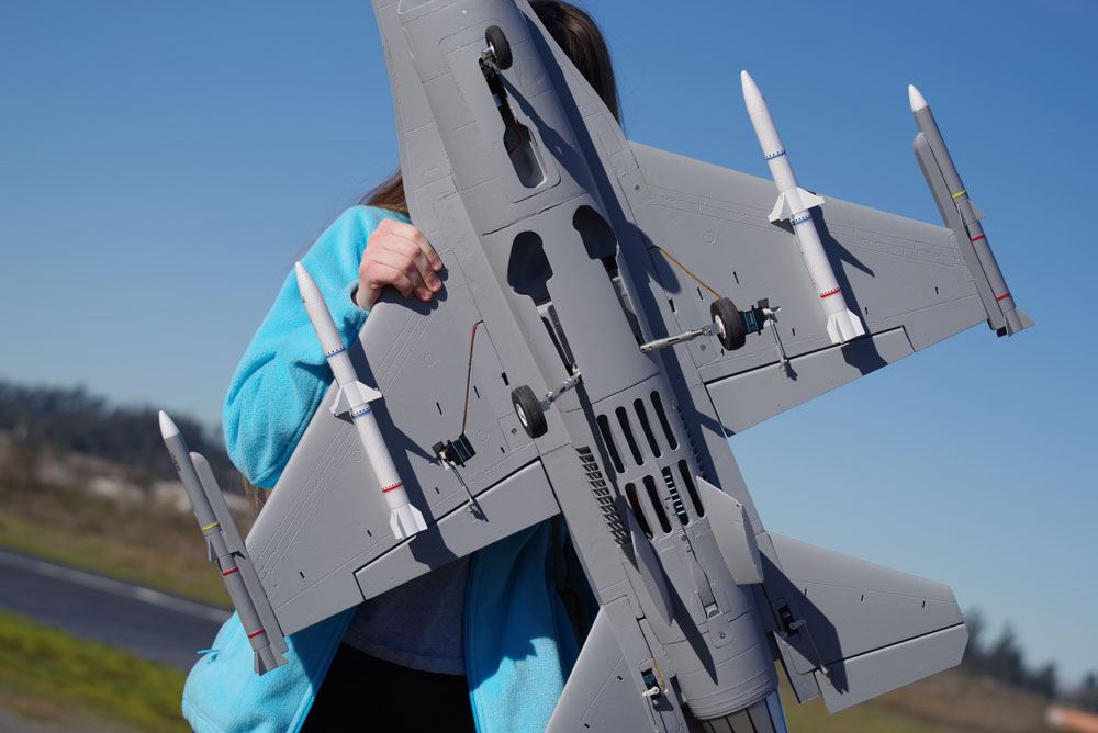 Fms F16 875Mm Jet Fighter 70Mm Edf Artf Grey W/O Tx/Rx/Batt