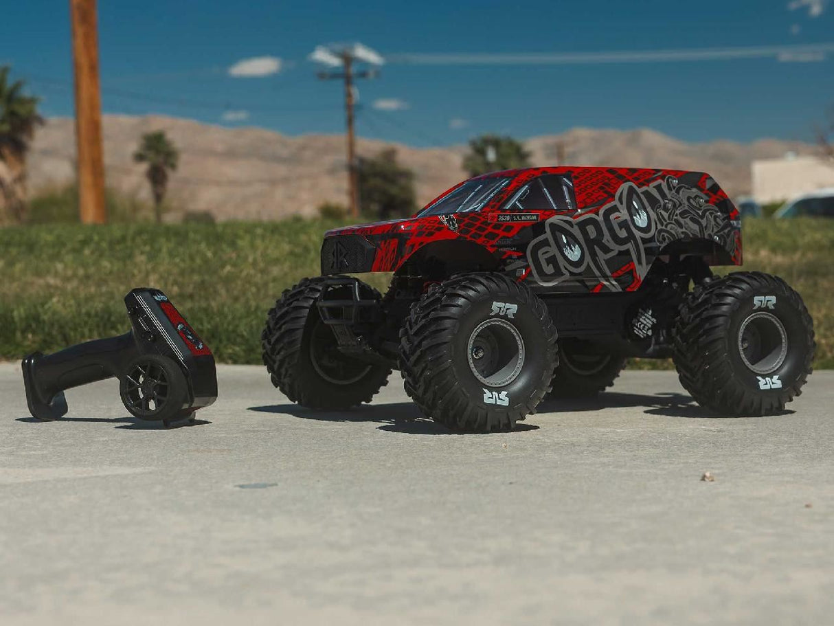 Arrma 1/10 Gorgon 223S 2Wd Rtr Monster Truck, Red/Black