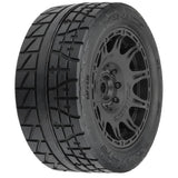 Proline Menace Hp 5.7In Street Belted Tires Mounted On Raid Black 8X4
