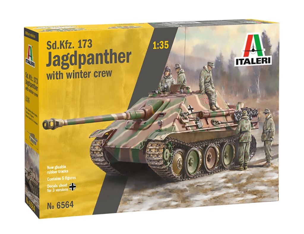 Italeri Jagdpanther with winter crew RR