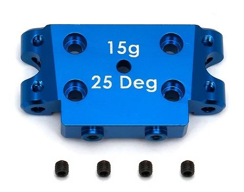 ASSOCIATED B5/B5M FACTORY TEAM ALUM. BULKHEAD 25 DEGREE (15g)