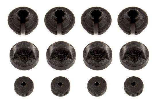 TEAM ASSOCIATED PROSC10/RAT/ REFLEX SHOCK CAPS/SPRING CUPS