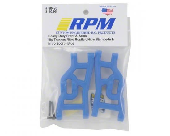 RPM Nitro Stampede/Rustler/Sport Front Arms Blue