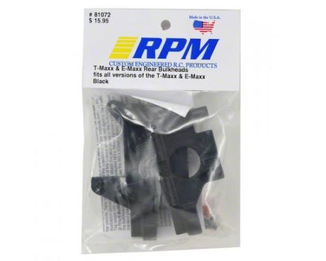 RPM T/E-MAXX REAR BULKHEADS BLACK