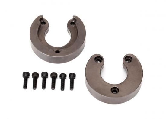 Traxxas Weight portal housing brass (34 grams) (2)/ 2.5x8 CS (6) (requires 8251X 8251R 8251A or 8251G outer portal housing)