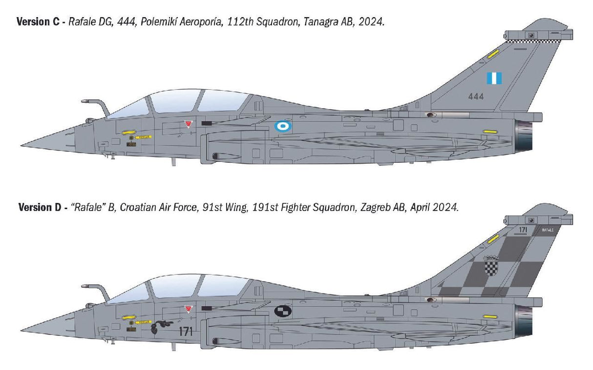 Italeri Rafale B Two-Seat French Fighter Aircraft