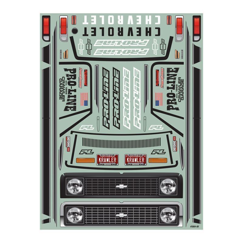 Proline 1/10 1972 Chevy K-10 Clear Body 12.3In Wheelbase Crawlers