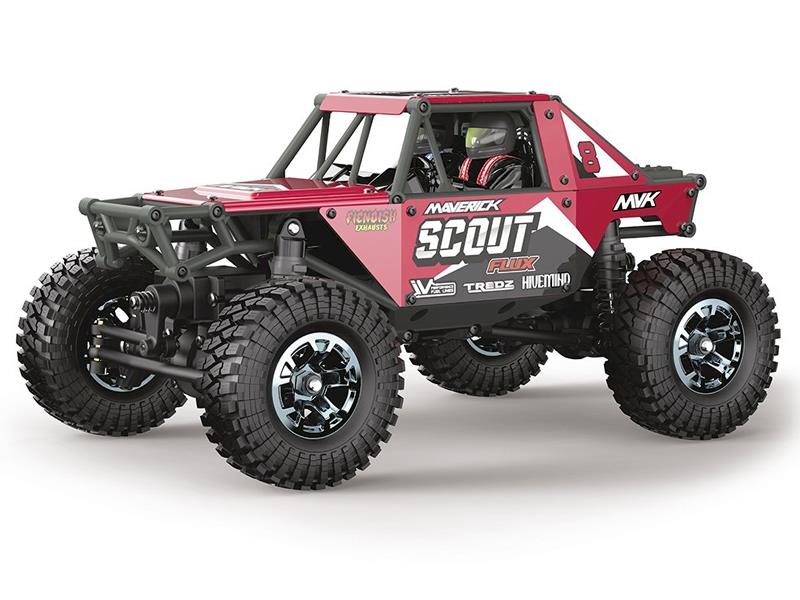 Scout-24 Flux 1/24Th Rock Crawler - Red