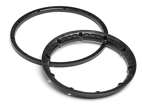 HPI Heavy Duty Wheel Bead Lock Rings (Black/For 2 Whl)