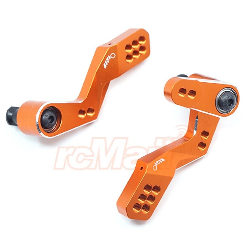 Yeah Racing Aluminum Big Angle Steering for Sprint2 RWD Drift SPT2-S04 Orange
