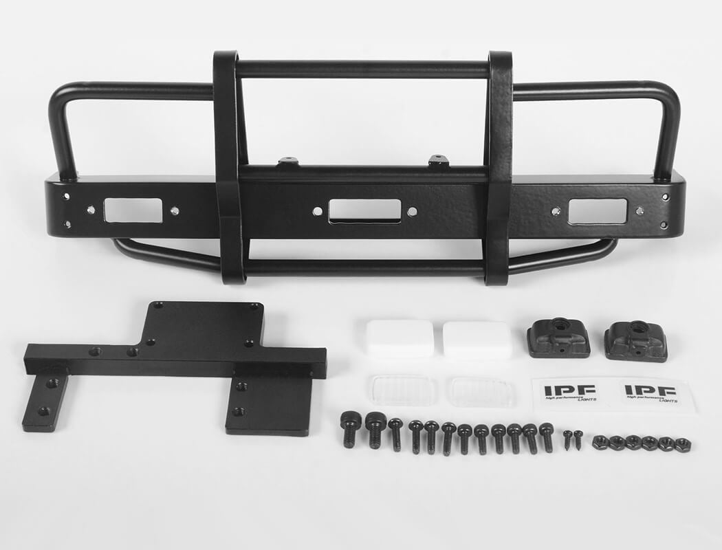 RC4WD KANGAROO FRONT BUMPER W/LIGHTS FOR MOJAVE II 2/4 DOOR BODY SET (BLACK)