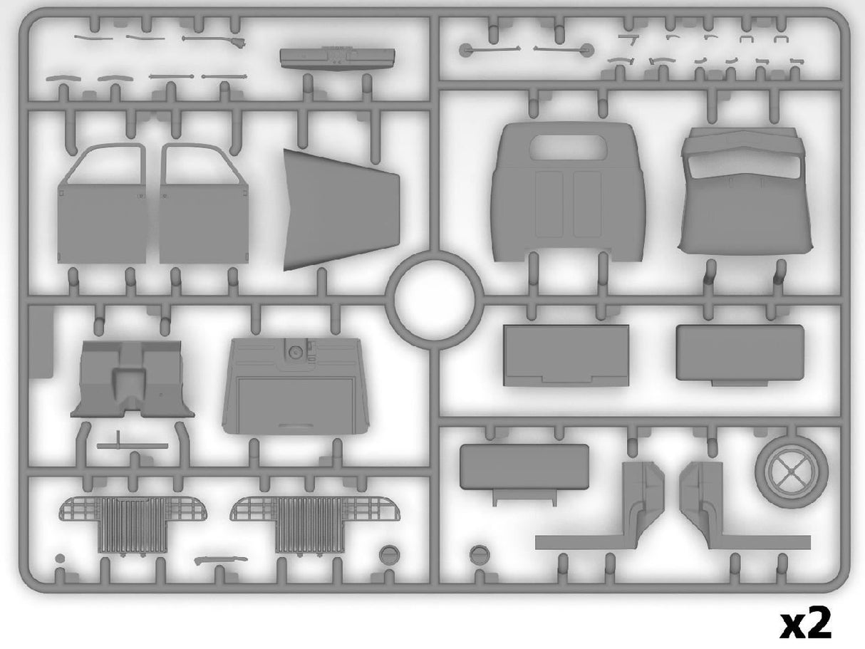 Icm Wwii U.S. Military Vehicles, G7117, Studebaker Us6-U3, Studebaker Us6-U5 (Set Of 3 Trucks)