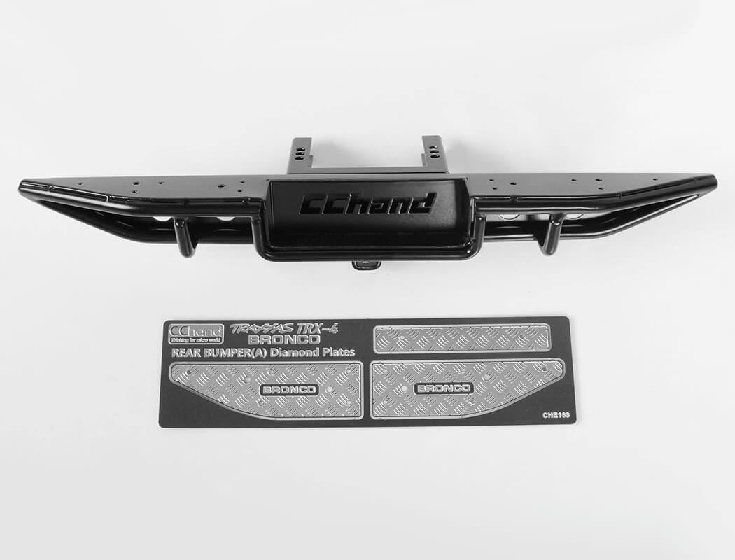RC4WD RANCH REAR STEP BUMPER FOR TRAXXAS TRX-4 '79 BRONCO RANGER XLT (BLACK)