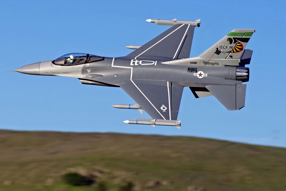 Fms F16 875Mm Jet Fighter 70Mm Edf Artf Grey W/O Tx/Rx/Batt