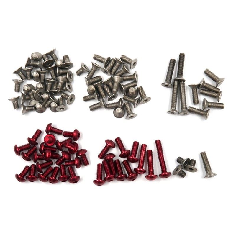 Yeah Racing Titanium and 7075 Aluminum Screw Set For Xpress XQ2S