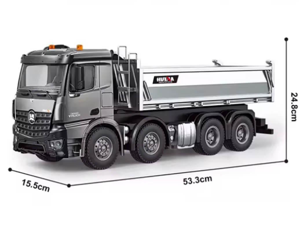Huina Rc Pro Tipper Dumptruck 13Ch 8-Wheel With Metal Bucket