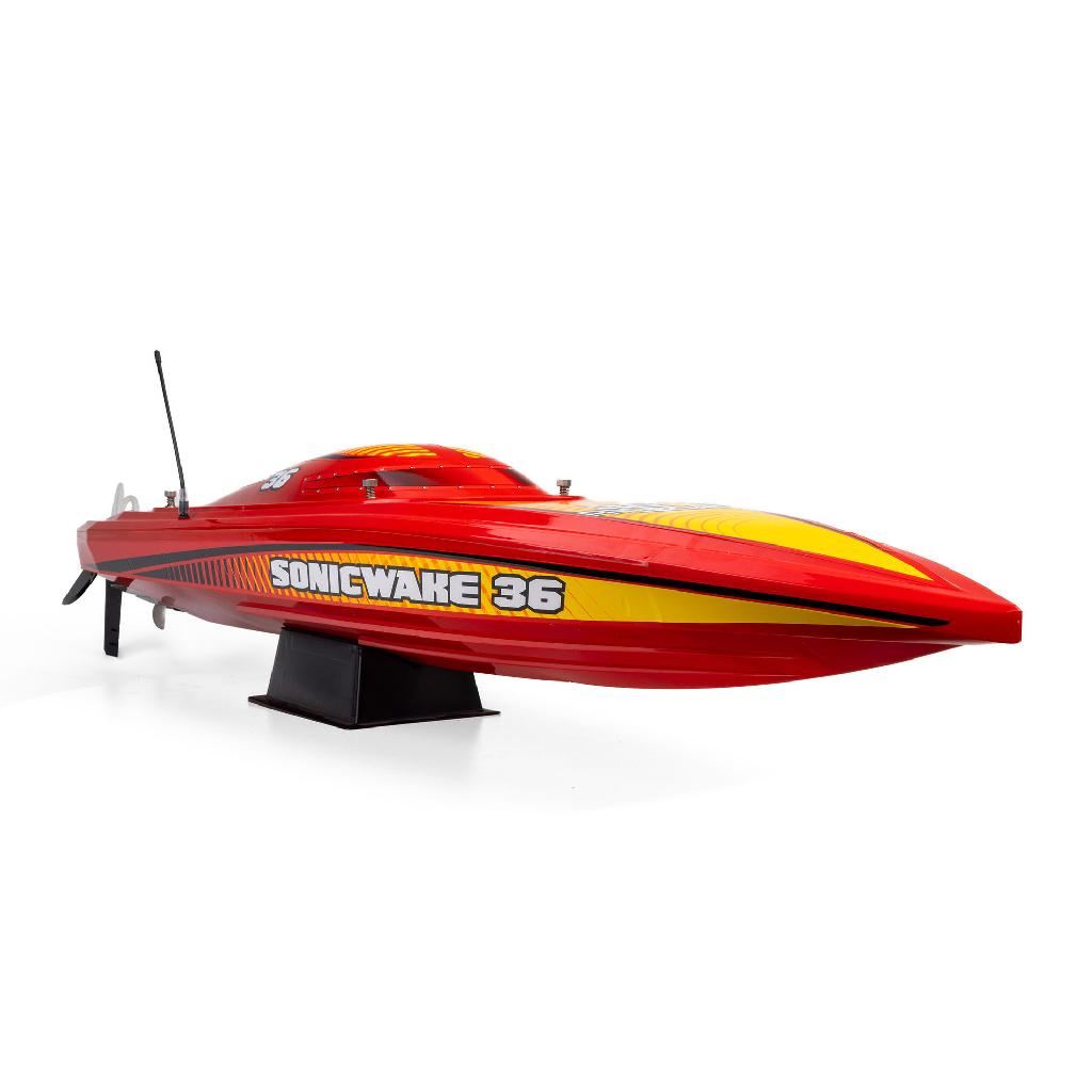 Proboat Sonicwake 36In V3 Self-Righting V-Hull Boat Rtr, Red