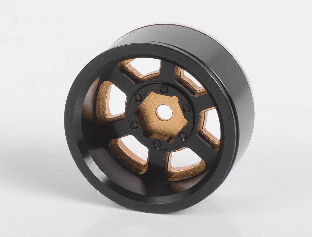 RC4WD SIX-SPOKE 1.55  INTERNAL BEADLOCK WHEELS (GOLD)