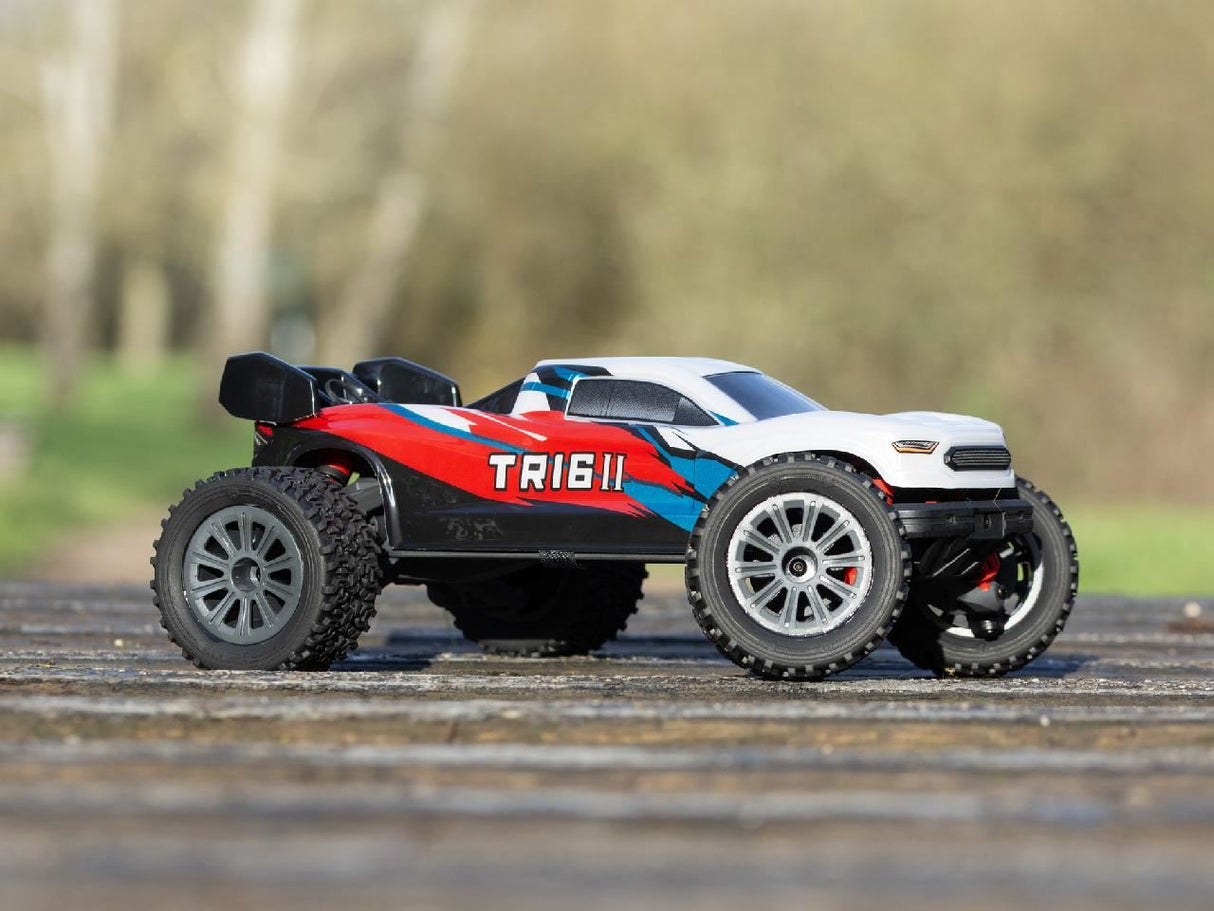 Pd Racing Tr16Ii Brushed Rc Truggy (Red, Blue & White)