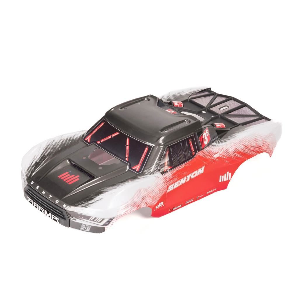 Arrma Senton Clipless Painted Decaled Trimmed Body, Red