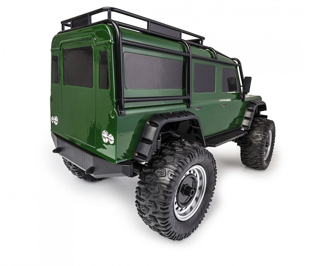 Carson 1:8 Land Rover Defender.100%RTR British green