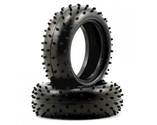 Schumacher Mini Spike 2 Front Buggy Tyres - Green - 1 Pair