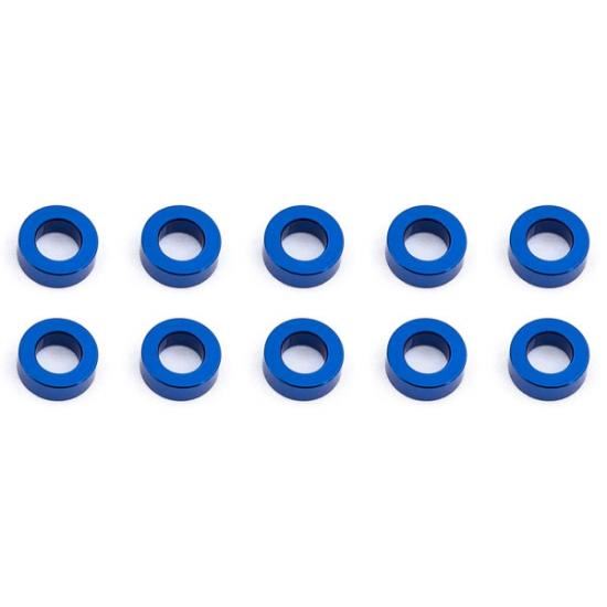 ASSOCIATED BALLSTUD WASHERS 5.5 x 2.0mm BLUE ALUMINIUM x10