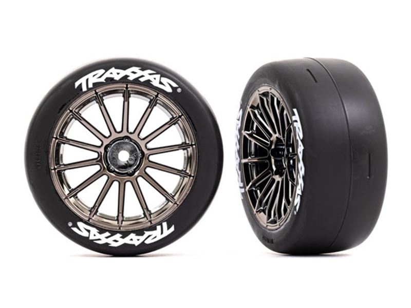 Traxxas Toyota GR Supra Front Assembled Wheels and Tyres
