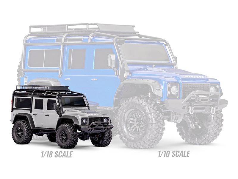 Traxxas TRX-4M Land Rover Defender 1/18 RTR 4x4 Trail Truck - Silver