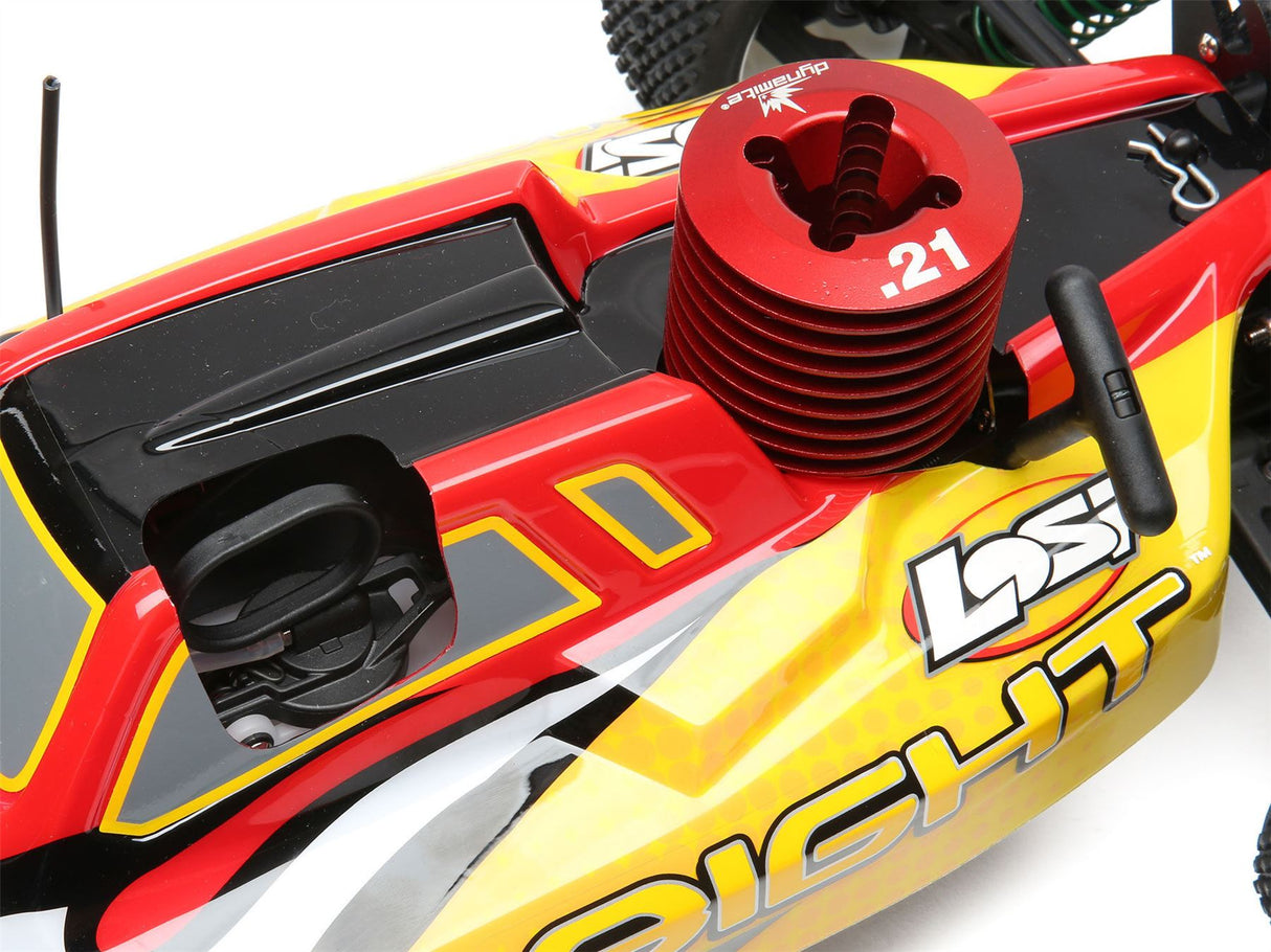 Losi 1/8 8IGHT 4WD Nitro Buggy RTR, Red/Yellow