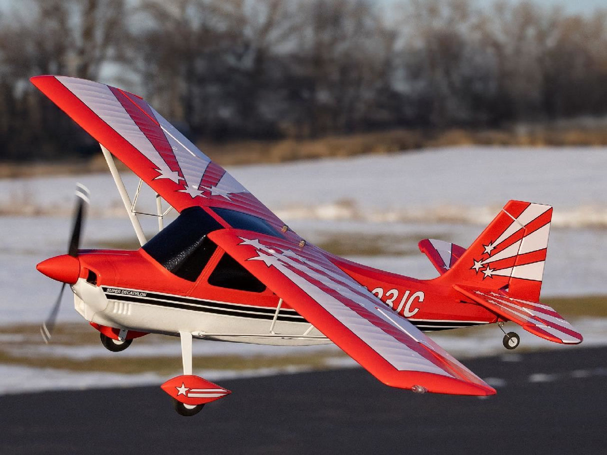 E Flite Super Decathlon 1.2M Bnf Basic With As3X+ And Safe Select