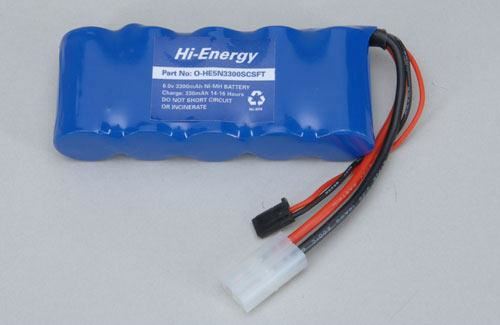 Hi-Energy 6V 3300mAh Ni-MH Rx Pack (Flat)