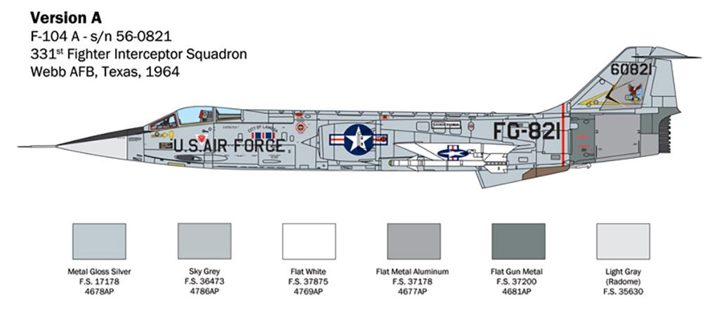 Italeri F-104 A/C Starfighter
