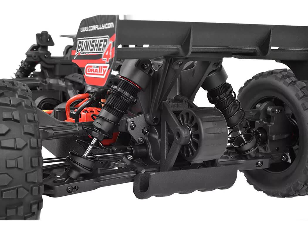 Corally Punisher 4 Brushless 4S Basher Truck Rtr - Red