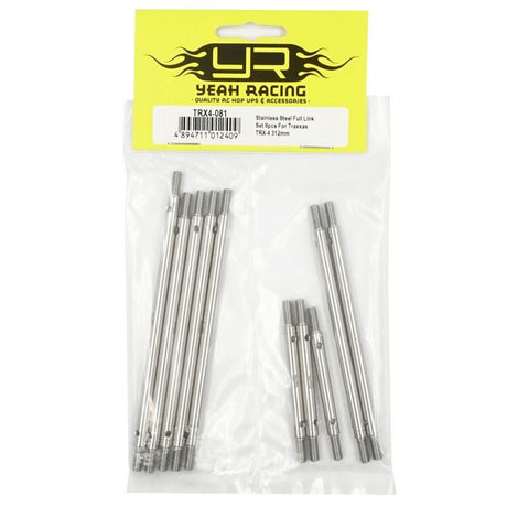 Yeah Racing Stainless Steel Full Link Set 10pcs For Traxxas TRX-4 312mm