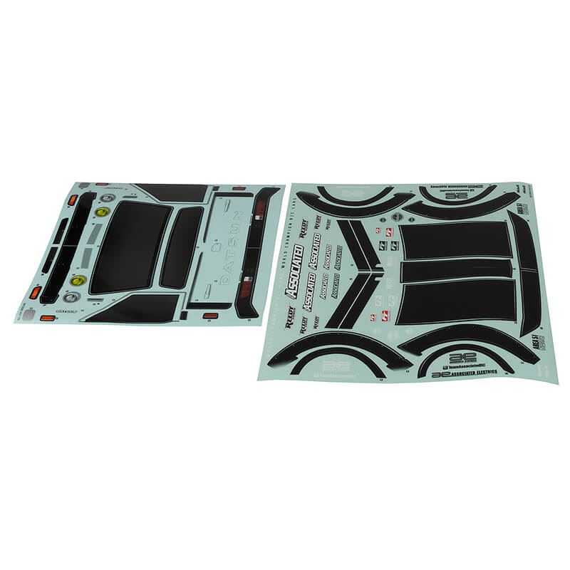 TEAM ASSOCIATED APEX 2 SPORT DATSUN 620 DECAL SHEET