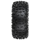 Proline 1/10 Badlands Front/Rear 2.8In Mt Tires Mounted 12mm Blk Raid