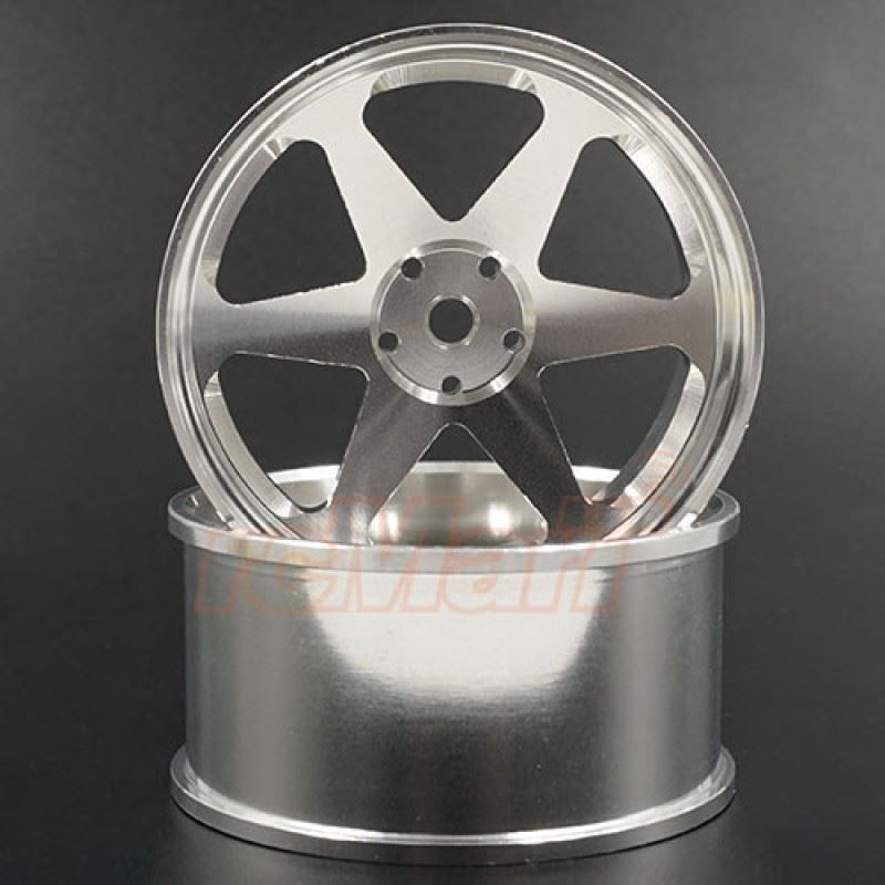 Yeah Racing Spec D Plus Aluminum 7075 6 Spoke +6 Offset Drift Rim 2pcs