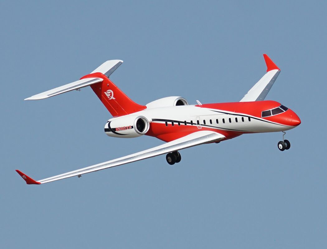 Xfly Twin 40Mm J-65 Edf Business Jet Pnp - Red