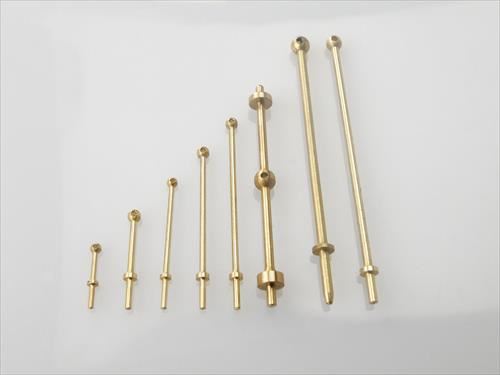 RACTIVE 1 Hole Stanchion, Brass 30mm (Pk10)