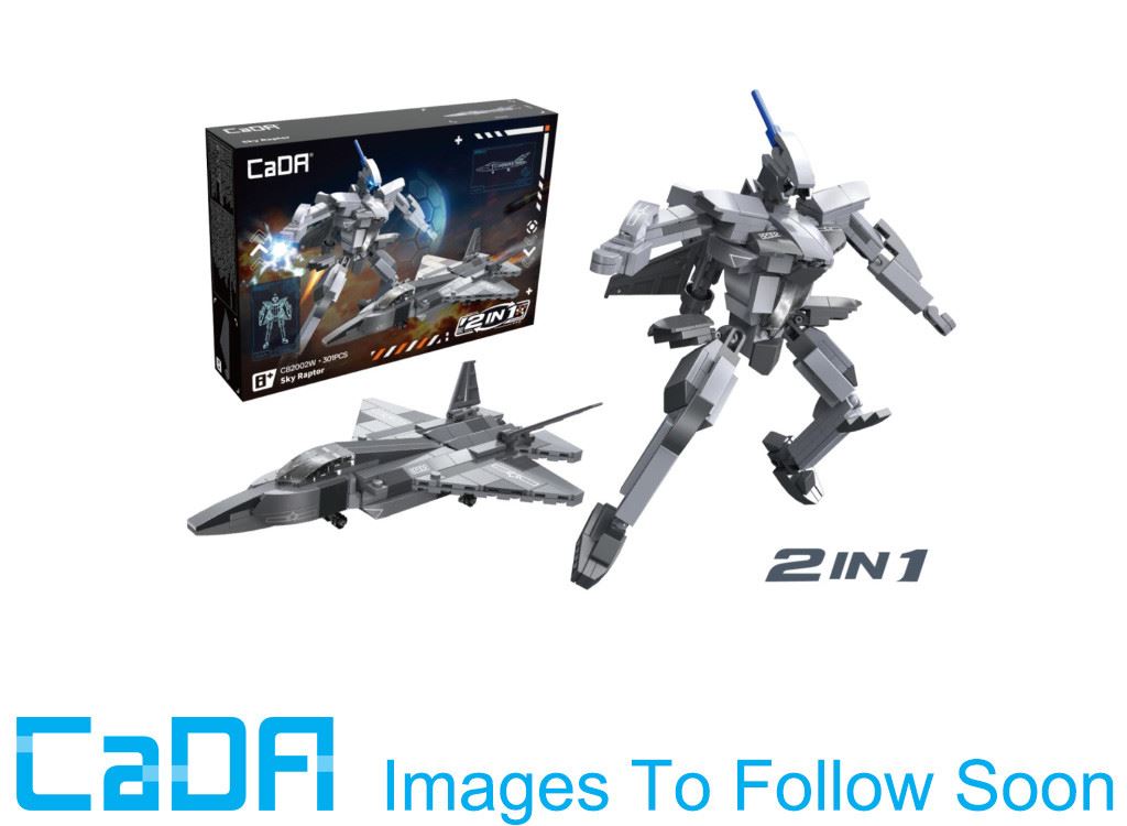 Cada Sky Raptor 2-in-1 Mecha Robot Aircraft - 301 Pcs