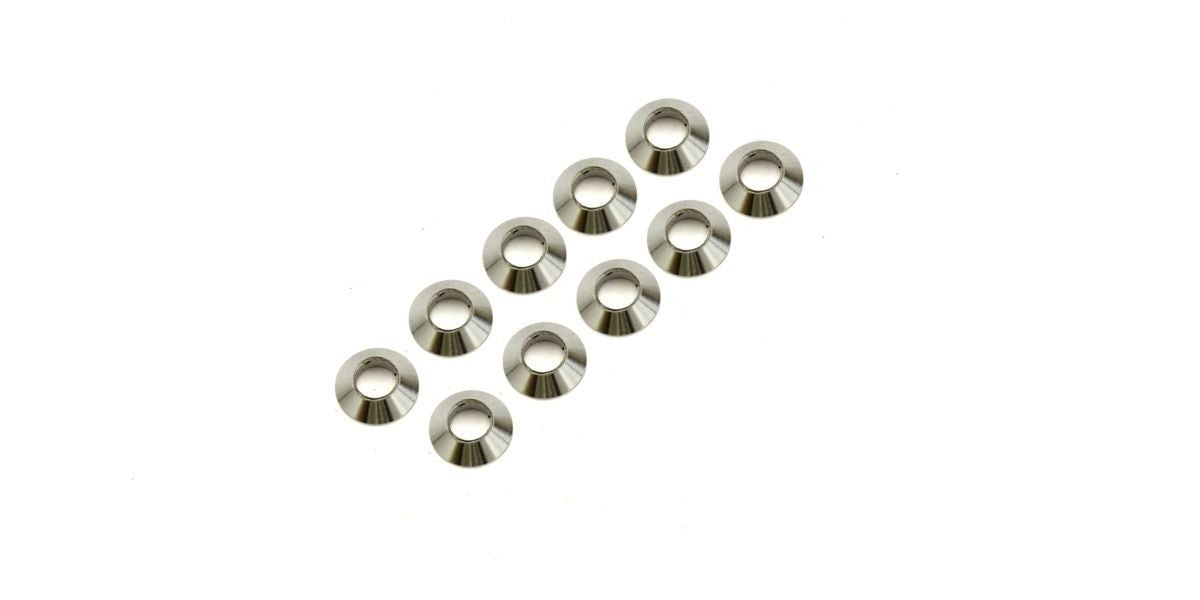 M3X6Mm Tapered Washer Kyosho Ultima (10) -Silver