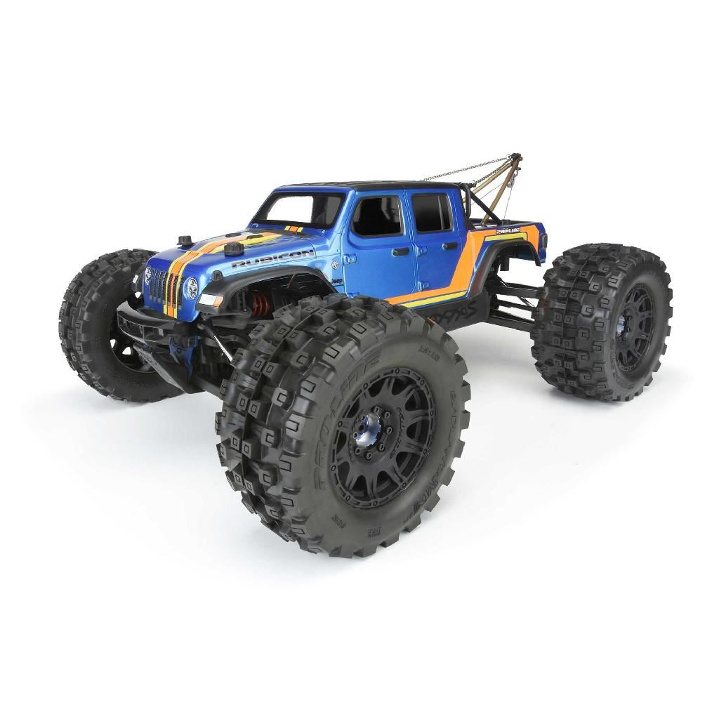 Proline 1/8 Badlands Mx38 Hp Belted F/R 3.8In Mt Mounted 17mm Blk Rai