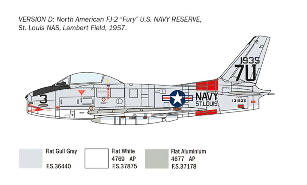 Italeri North American FJ-2/3 Fury