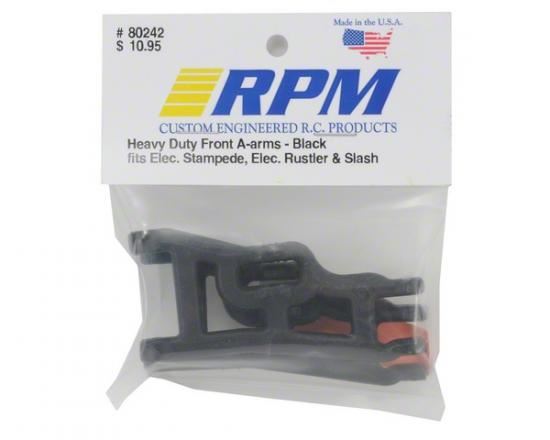 RPM Elec. Rustler &amp; Stampede Front Arms Black