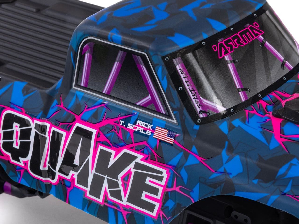 Arrma 1/10 Quake 223S Dsc 2Wd Rtr Brushless Monster Truck, Purple