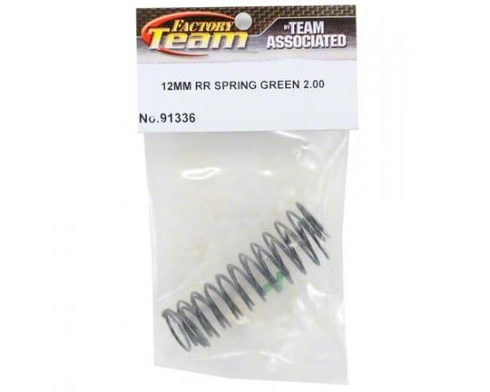 TEAM ASSOCIATED 12MM BIG BORE REAR SPRING GREEN 2.00LB