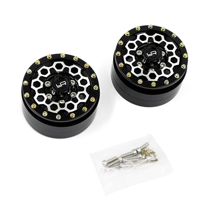 Yeah Racing 1.55 Aluminum Cnc 9 Spoke Beadlock Wheel 2Pcs