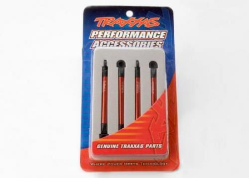 TRAXXAS Push rods, aluminium (red-anodised) (4) (assembled)